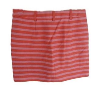 Pink and orange striped jcrew skirt